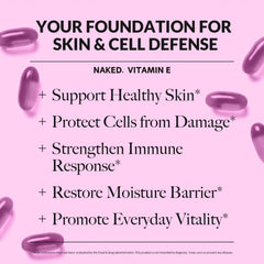Daily Vitamin E Supplement | Naked Vitamin E - 100 Softgels