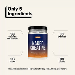 Orange Creatine Monohydrate Powder | Naked Creatine - 1.1LB