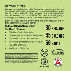 Watermelon Pre Workout Supplement | Naked Energy - 30 Servings