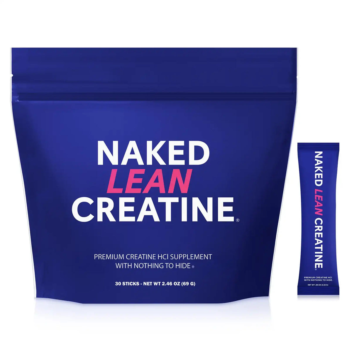 Creatine HCl Travel Packets | Naked Lean Creatine - 30 Servings