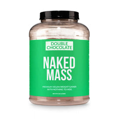 Double Chocolate Vegan Mass Gainer Supplement | Naked Vegan Mass - 8LB