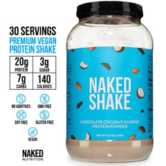 Chocolate Coconut Almond Protein Shake | Naked Shake - 30 Servings