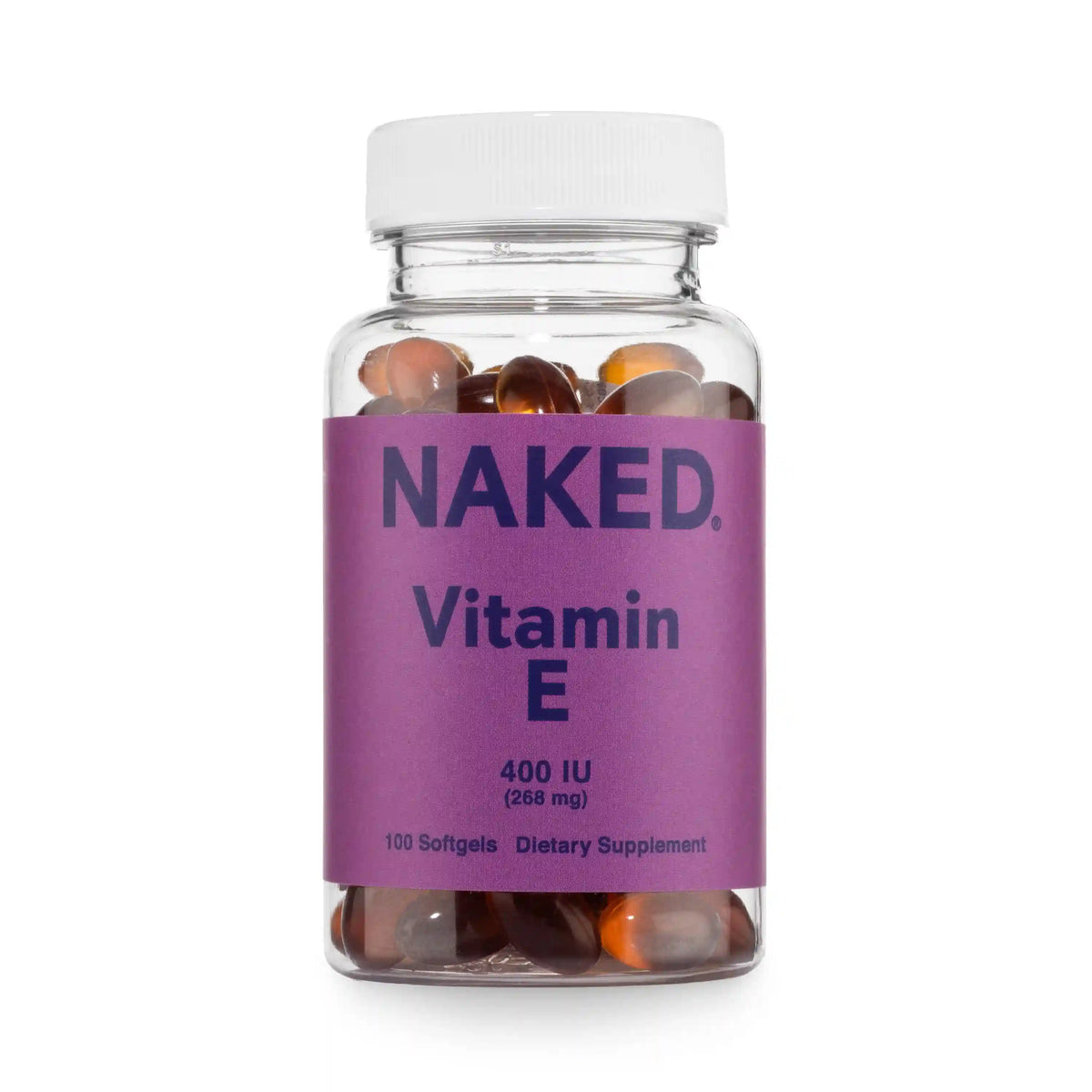 Daily Vitamin E Supplement | Naked Vitamin E - 100 Softgels