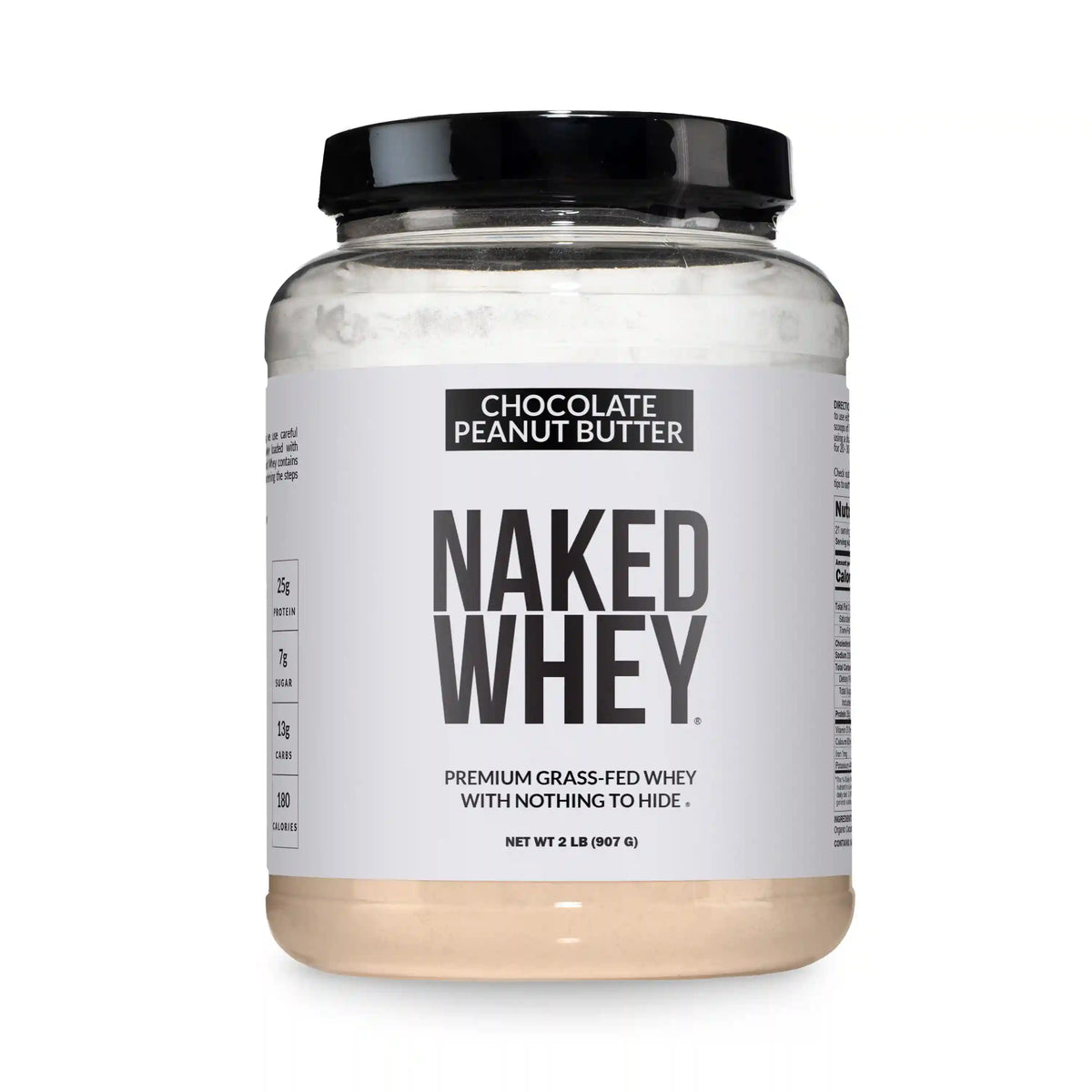 Chocolate Peanut Butter Whey Protein Powder 2LB | Naked Whey - 2LB