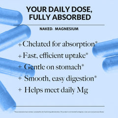 Daily Magnesium Supplement | Naked Magnesium - 120 Capsules