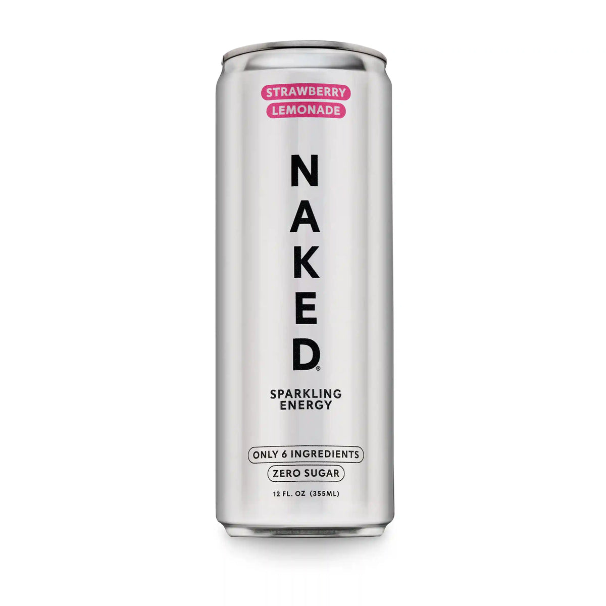 Strawberry Lemonade Naked Sparkling Energy | Clean Energy Drink - 12 Cans