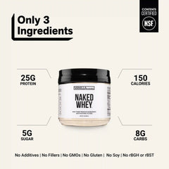 Vanilla Whey Protein Powder 1lb | Naked Vanilla Whey - 1LB