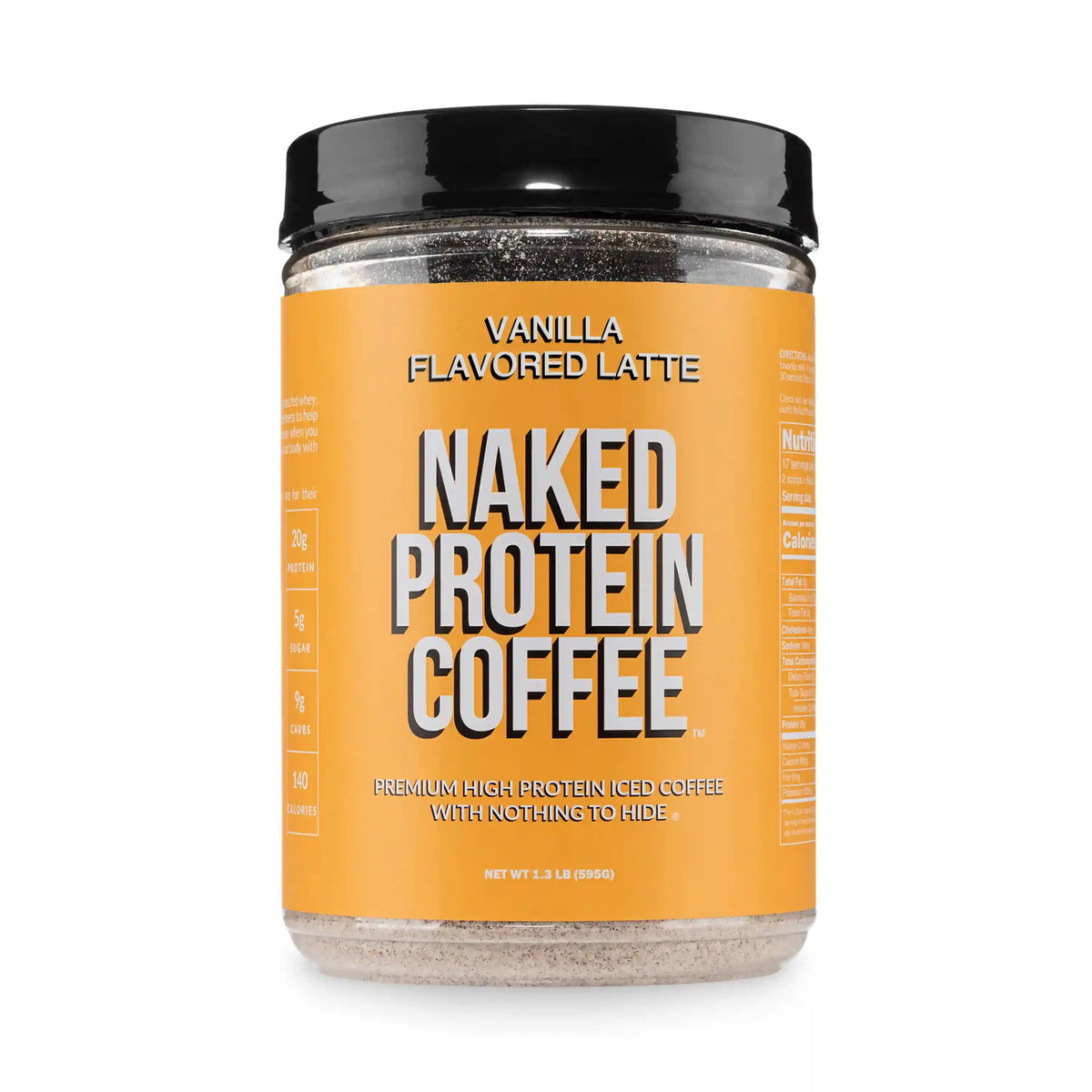 Vanilla Latte Protein Iced Coffee | Naked Protein Coffee - 17 Servings