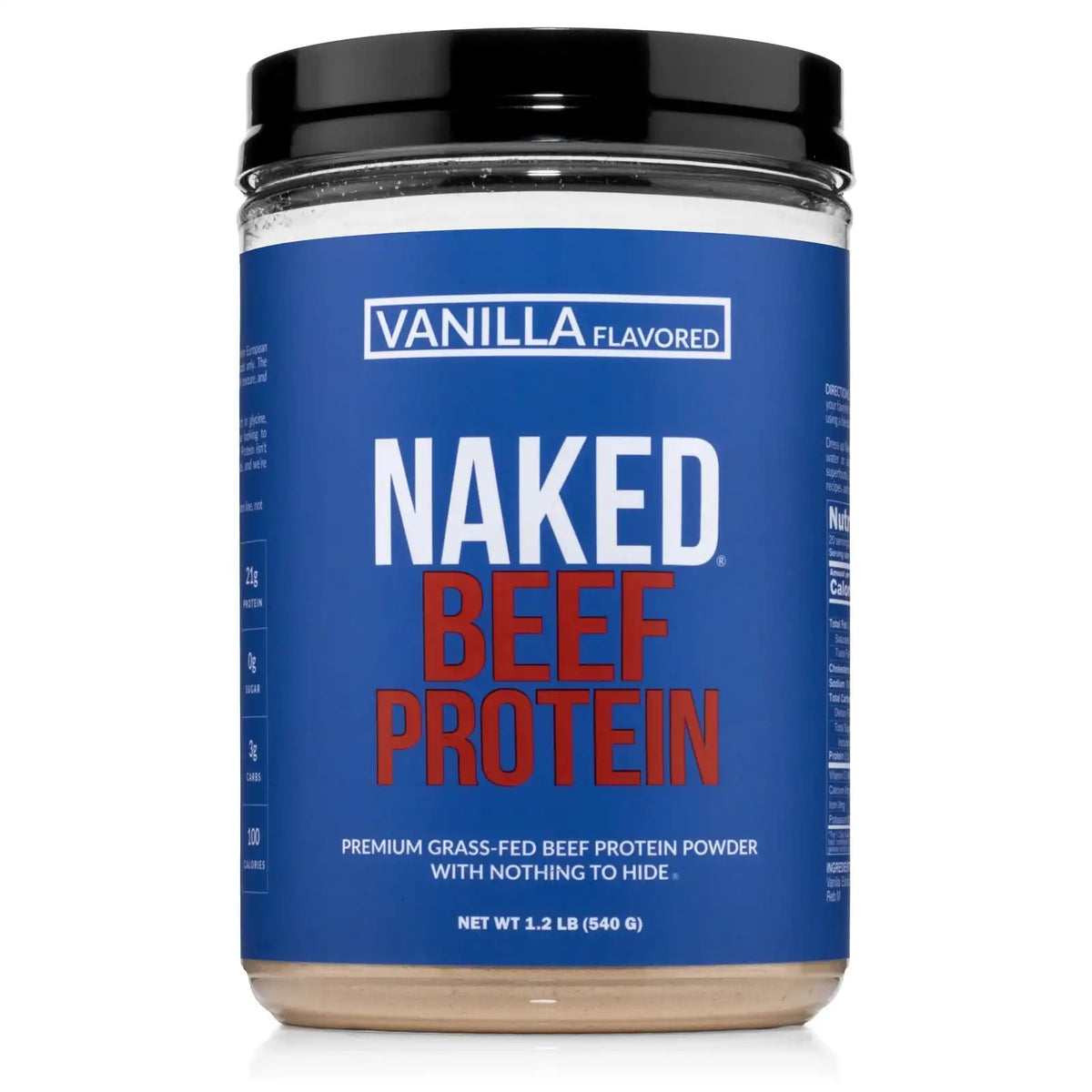 Vanilla Beef Protein Powder | Naked Vanilla Beef Protein - 1.2LB